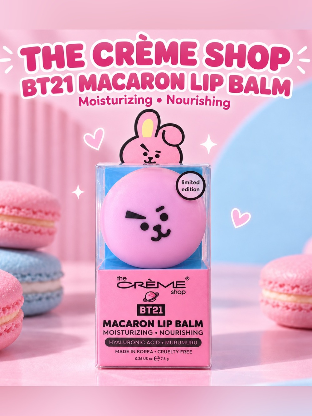 The Crรจme Shop BT21 Macaron Lip Balm